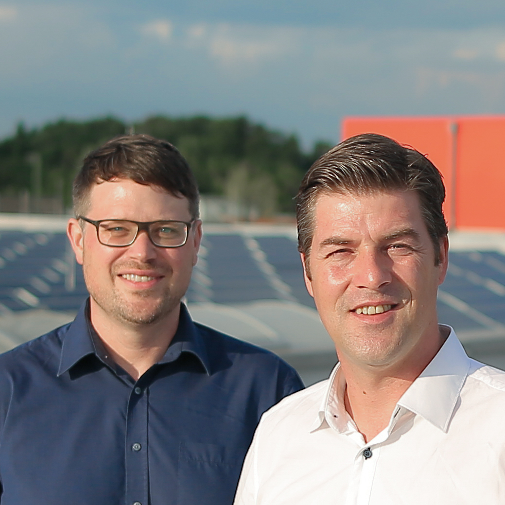 Kay Voßhenrich und Ramon Kempt Vorstände der Energiegewinner eG
