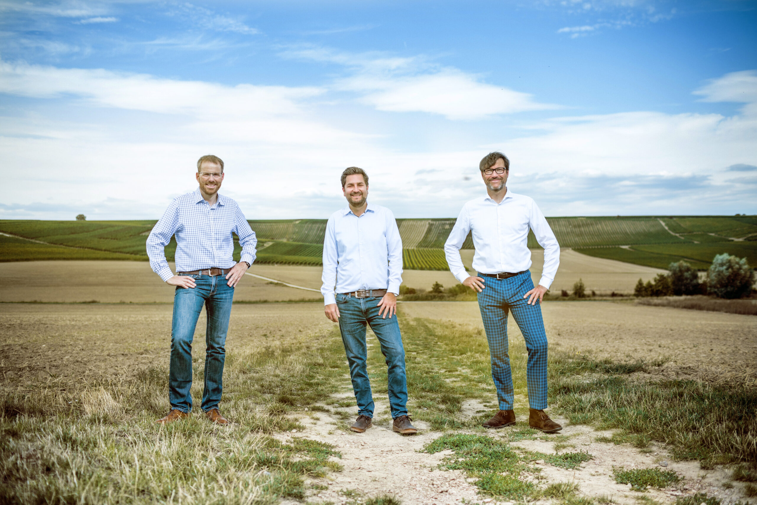 Dennis Schilling, Björn Meyer und Thomas Broschek Geschäftsführung der solargrün GmbH
