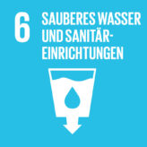 SDG Icon 6: Sauberes Wasser und Sanitäreinrichtungen