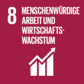 SDG Icon 8: Menschenwürdige Arbeit und Wirtschaftswachstum