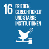 SDG Icon 16: Frieden, Gerechtigkeit und starke Institutionen