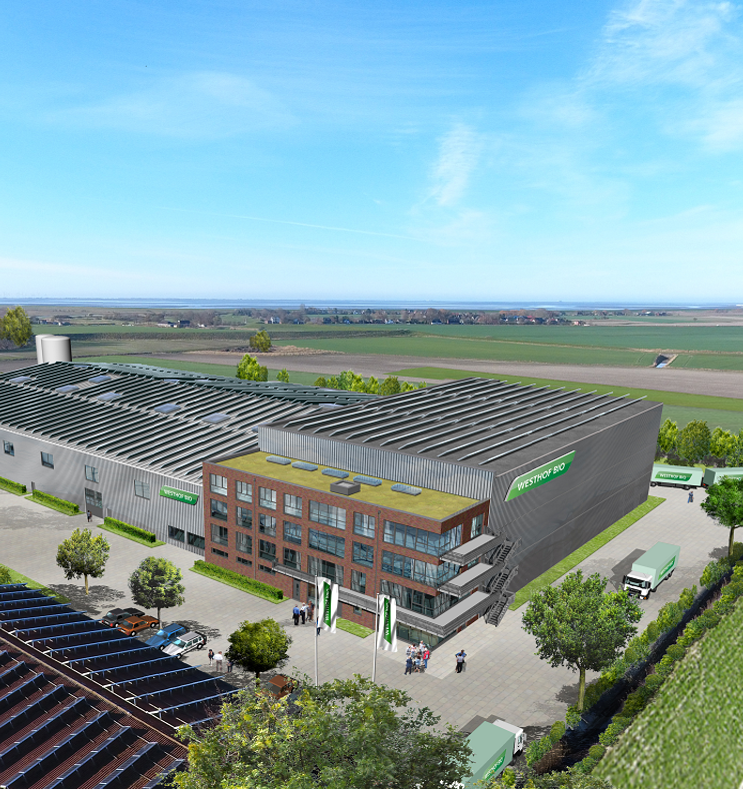 Das Bild zeigt die neue Bio-Frosterei der BIO-FROST Westhof GmbH