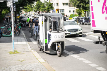 Das Bild zeigt das eCargobike - die ONO.