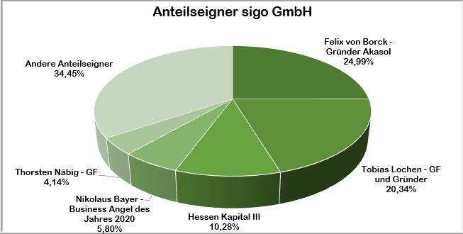 Grafik zur Anteilverteilung