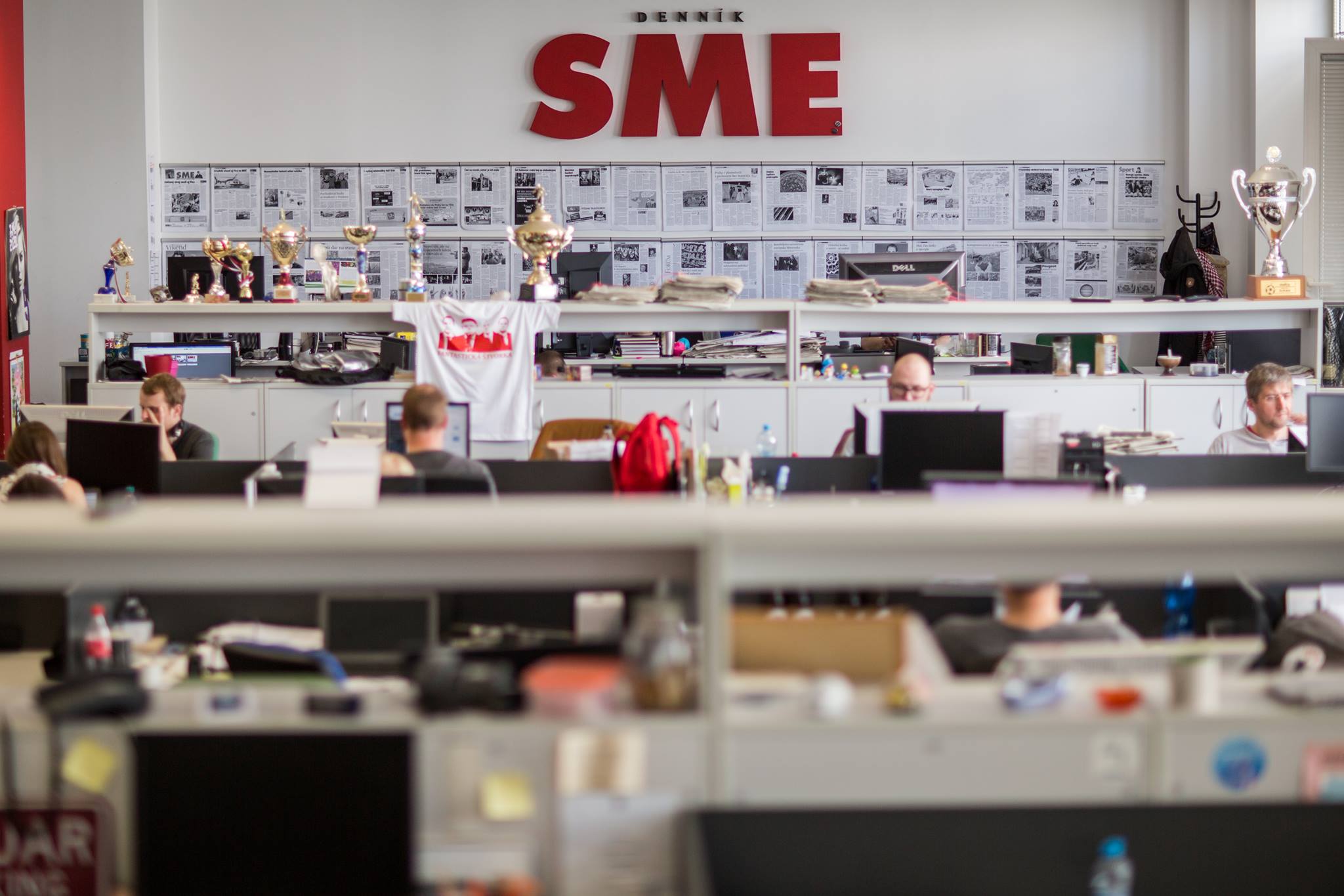 Redaktionsraum der Zeitung SME