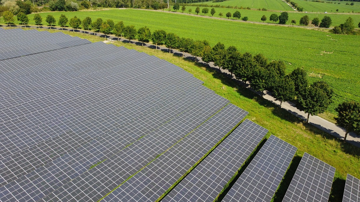 Visualisierung einer Photovoltaik-Anlage