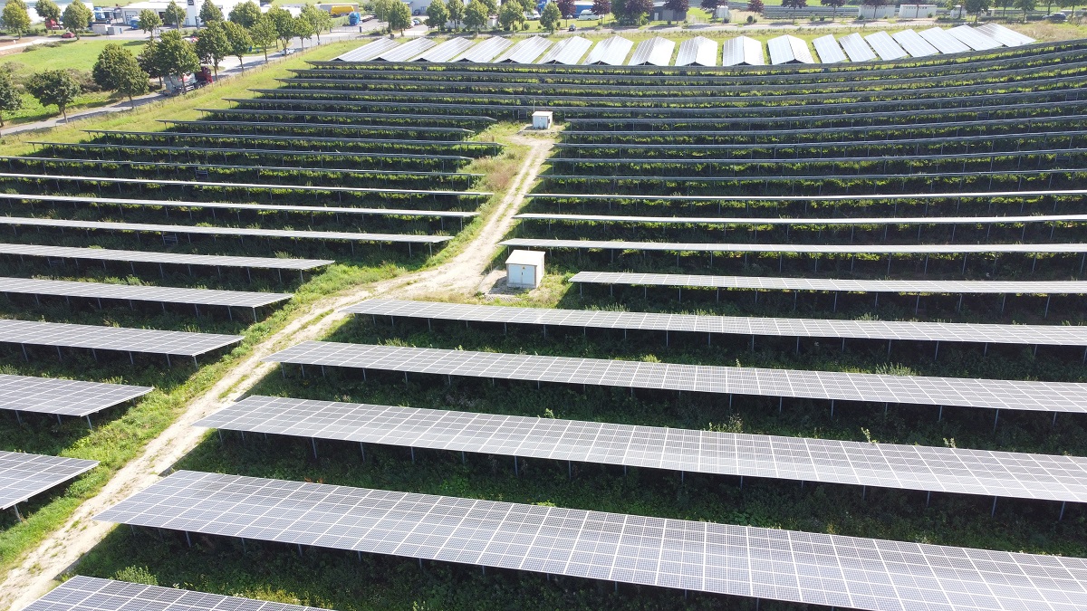 Visualisierung einer Photovoltaik-Anlage